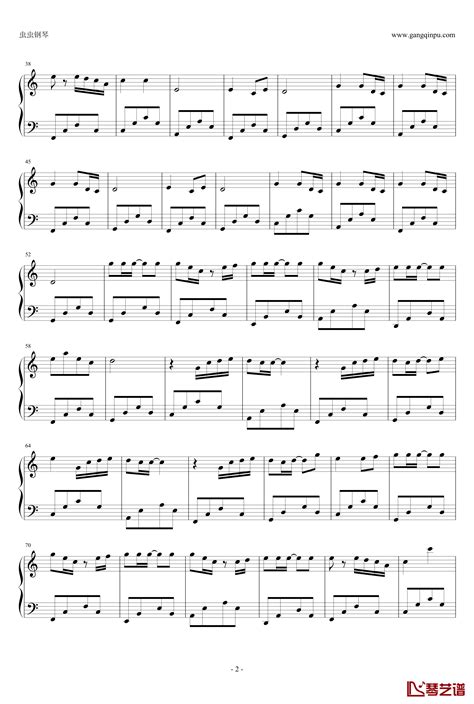 菊次郎的夏天钢琴谱-C调简易版-久石让-歌谱网