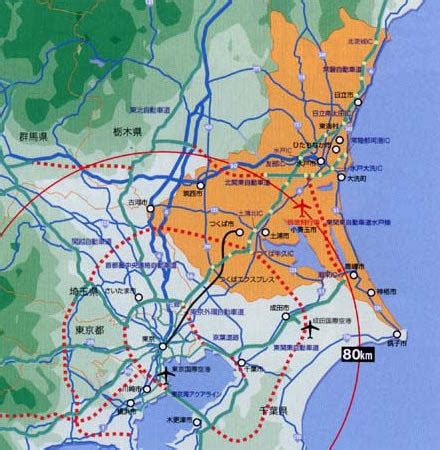 日本茨城县地图图片