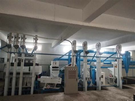 河北承德隆化县日产20吨大米成套加工设备安装完毕_鱼台金禾机械有限公司