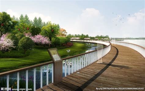 五彩滨水公园景观河道设计规划 - 易图网