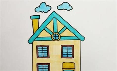 简笔画房子的画法步骤教程涂色简单漂亮 - 丫丫小报