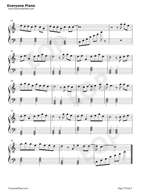 青花瓷简单版-EOP教学曲五线谱预览2-钢琴谱文件（五线谱、双手简谱、数字谱、Midi、PDF）免费下载