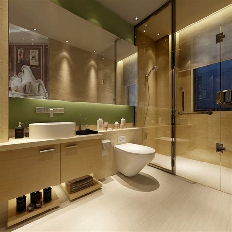 日式风格小户型原木卫生间浴缸洗手台设计-房天下装修效果图