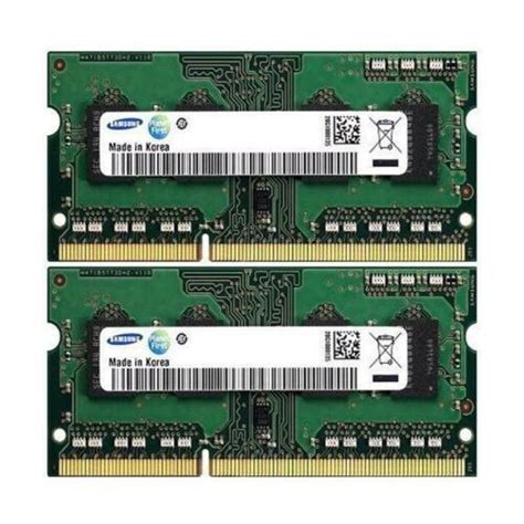 Samsung 4 GB (2x2GB) DDR3-1600 SO-DIMM PC3-12800S M471B5773DH0-CK0 ...