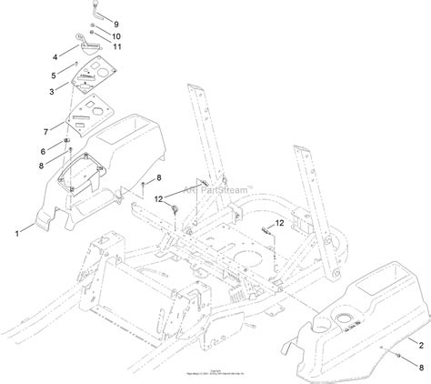 Toro 74841, TITAN ZX4820 Zero-Turn-Radius Riding Mower, 2012 (SN 312000001-312999999) Parts ...