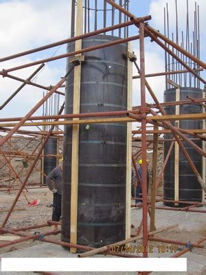 一种建筑施工圆柱模板支撑结构的制作方法