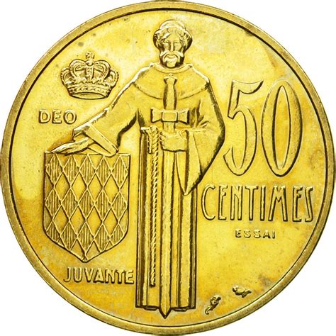 #493739 Monnaie, Monaco, Rainier III, 50 Centimes, 1962, Paris, ESSAI ...