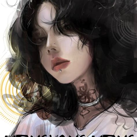 韩国非主流插画女孩头像