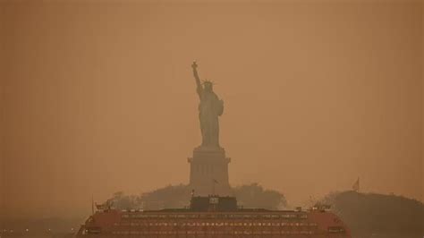 加拿大野火蔓延，烟雾笼罩纽约，自由女神像被“吞没”_北晚在线