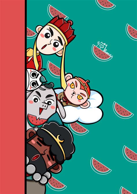 西游记部分儿童插画|插画|儿童插画|刘晨雪 - 原创作品 - 站酷 (ZCOOL)