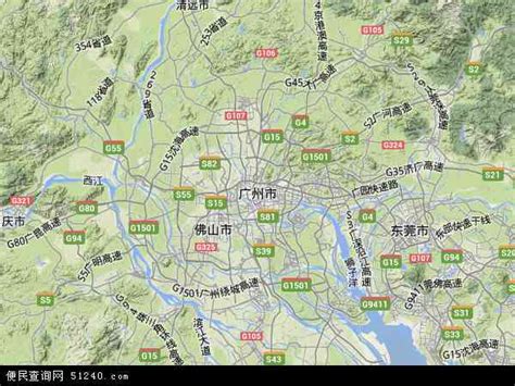 广东省广州市地图-广州几个区的分布图