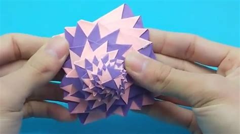 好玩的折纸无限翻，简单又漂亮，手工折纸视频教程