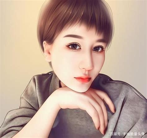 成熟妆容甜美女生头像