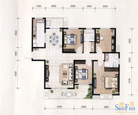120平米房屋设计图展示_房产资讯-青岛房天下