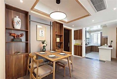 85平米美式房屋餐厅家具摆放装修效果图_别墅设计图