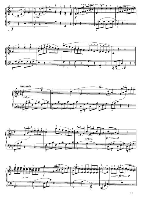 小奏鸣曲 Op 36 No 1 克列门蒂 钢琴谱 简谱