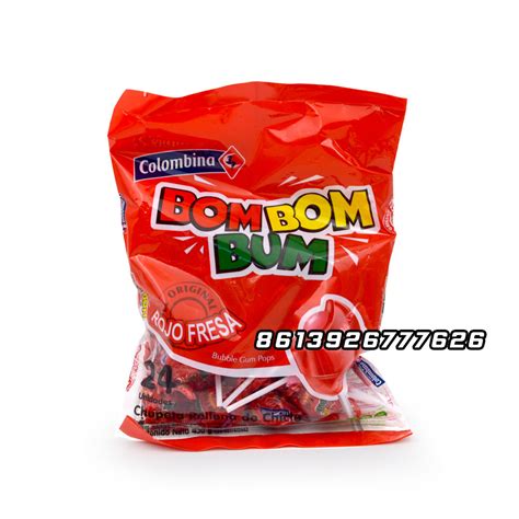 China Bom Bom Fruit Flavor with Gum Lollipop Candy - China Candy, Lollipop