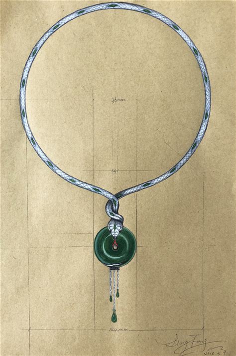 珠宝的图纸到实物（2篇）|手工艺|首饰设计|代波军艺术珠宝 - 原创作品 - 站酷 (ZCOOL)