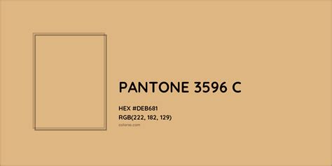 PANTONE 3596 C Complementary or Opposite Color Name and Code (#DEB681 ...