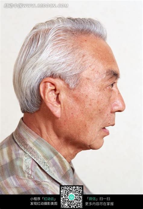 白发的老年男人侧面图片免费下载_红动中国