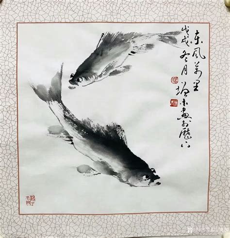 国画鱼大全图片