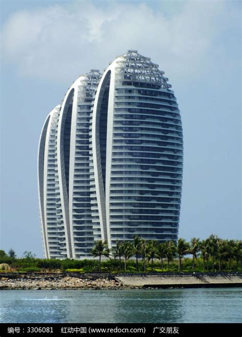 海南三亚湾的高层建筑高清图片下载_红动中国