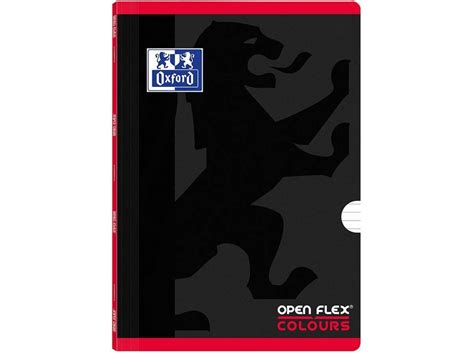 Caderno OXFORD 485214 Preto e Vermelho (A4 - Pautado - 48 Folhas ...