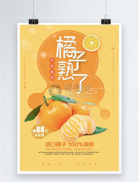 橘子水果海报模板素材-正版图片400727242-摄图网