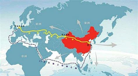 一带一路路线图图片