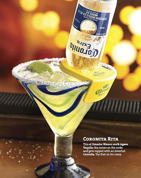 Coronita Rita Corona Bottle Holder Holds a Beer In Your Margarita Glass ...