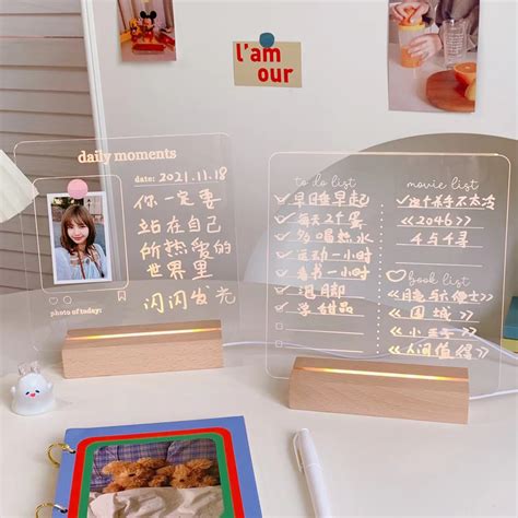 透明 led 发光写字板 LED荧光留言板_礼品定制_上海润新礼品有限公司