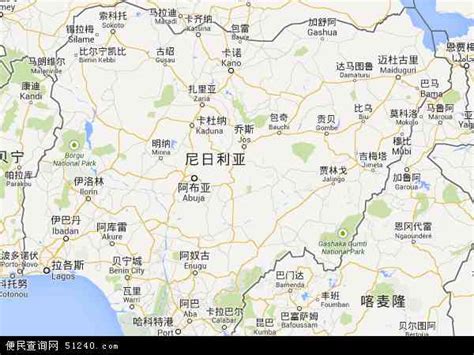 尼日利亚地图 - 尼日利亚卫星地图 - 尼日利亚高清航拍地图