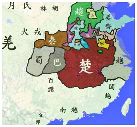 楚国地图图片