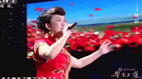 歌手常艳妮演唱《山丹丹花开红艳艳》歌声太美了_腾讯视频