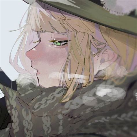 非主流头像围巾少女