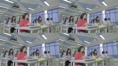 坐在教室里学习的大学生—高清视频下载、购买_视觉中国视频素材中心