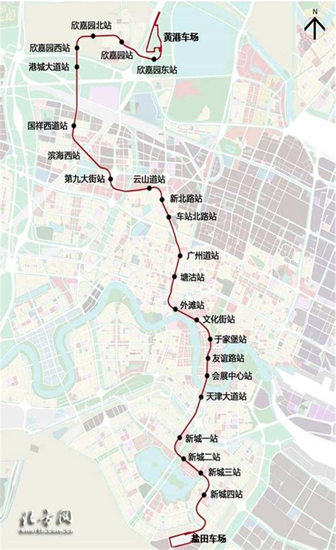 天津地铁z4线规划图最新版- 天津本地宝