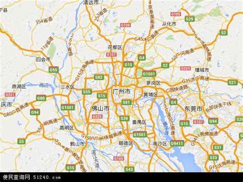 广州市地图 - 广州市卫星地图 - 广州市高清航拍地图 - 便民查询网地图