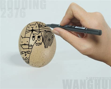 手工DIY：手绘鸡蛋卡通图案 鸡蛋画画图片欣赏 - 装修保障网