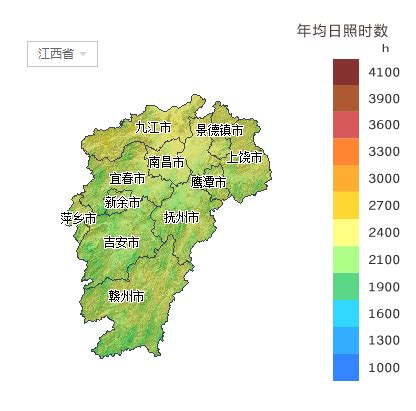 江西省所属各市太阳能资源分布地图集锦-新闻中心-南海网