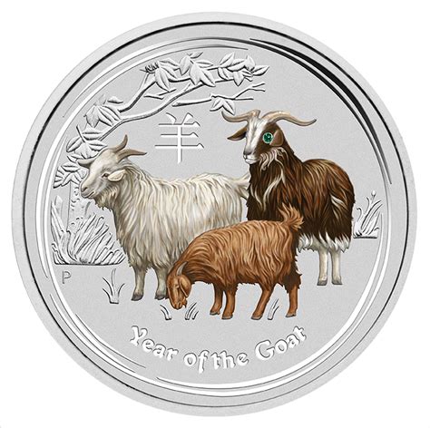 Coins Australia - 2015年农历生肖系列羊年一公斤宝石银币