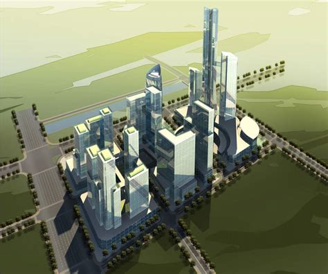宁波6号地块规划3dmax 模型下载-光辉城市