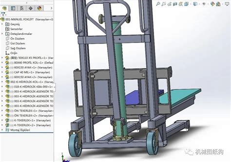 【工程机械】Manual Light Gantry Crane手动轻型龙门起重机3D数模图纸_SolidWorks-仿真秀干货文章