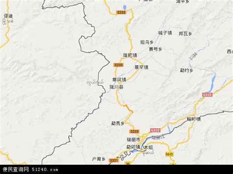 陇川县地图 - 陇川县卫星地图 - 陇川县高清航拍地图