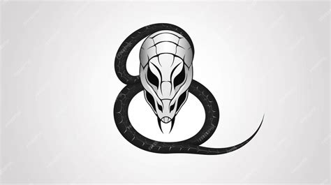 Serpent Avec Un Visage En Forme De Serpent. | Photo Premium