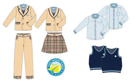简约又时尚的中小学生校服款式图_中国制服设计网