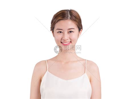 美丽和快乐的日本女人白色背高清图片下载-正版图片503059471-摄图网