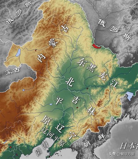长春地势高低图图片