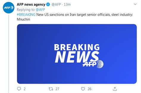 美国财长宣布制裁伊朗新措施 对准8名高官和数家钢铁制造商_凤凰网资讯_凤凰网