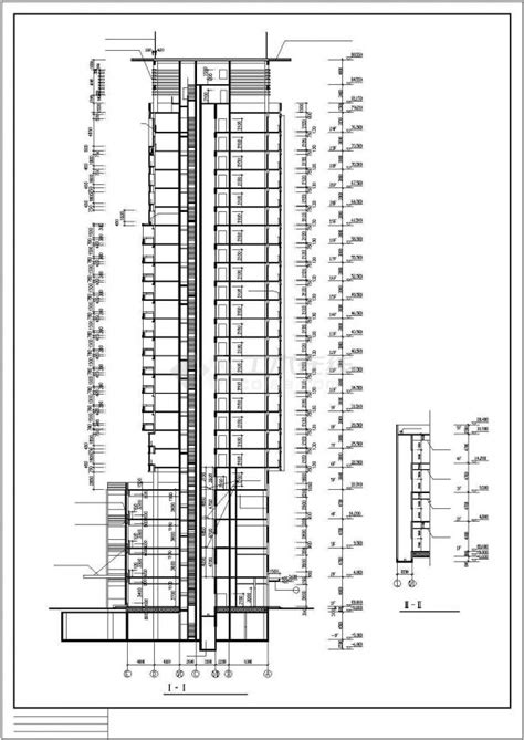 2.1万平米24+2层框架结构商务酒店全套建筑设计CAD图纸（含机房层）_商务酒店_土木在线